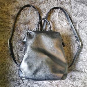 Matt & Nat, Black Vegan Pebbled Leather Backpack